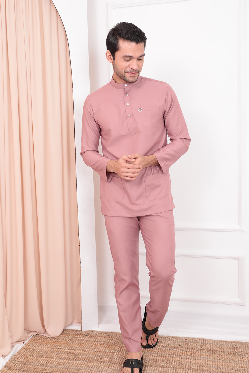 Baju Melayu Umarr  - Dusty Pink